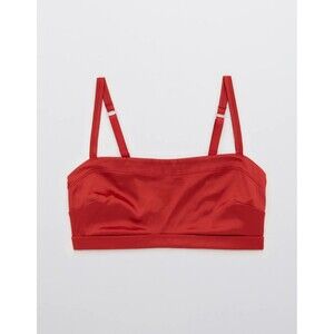 Aerie Satin Stretch Bandeau Sundried Size Small